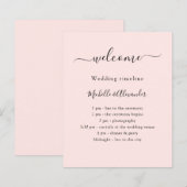 Roos gouden bruiloft tijdlijn programma welkom (Voorkant / Achterkant)