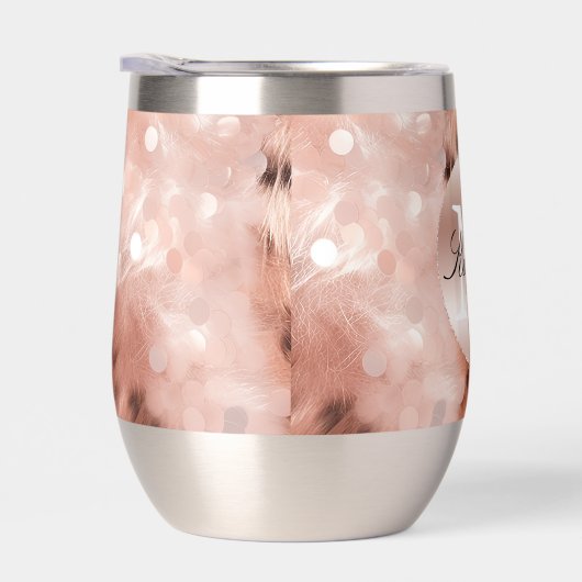 Roos gouden cheeta monogram (Rechts)