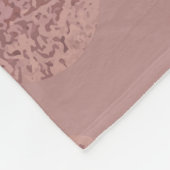 Roos gouden cirkels: Abstract Fleece Deken (Hoek)