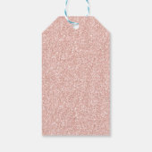 Roos gouden communie gunsten blush bloemen cadeaulabel (Achterkant)