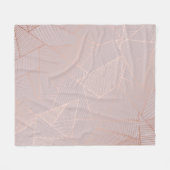 Roos gouden decoratieve achtergrond, elegant. fleece deken (Voorkant (Horizontaal))