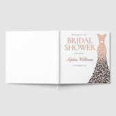 Roos Gouden Folie Hart Dress Vrijgezellenfeest Gastenboek (Volledig)