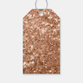 Roos Gouden Glam Chunky Glitter Naam Cadeaulabel (Achterkant)