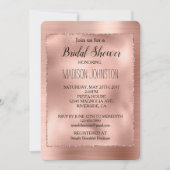 Roos Gouden Glam Glitter Kaart (Voorkant)