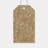 Roos Gouden Glam Glitter Luipaard Cadeaulabel (Achterkant)