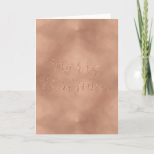 Roos Gouden Glam Sparkle Vrolijk Kerstfeest Feestdagen Kaart