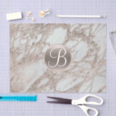 Roos Gouden Glitter Glam Monogram Letter Initiaal Tissuepapier (Craft)