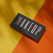 Roos gouden glitter make-up artiest visitekaartje