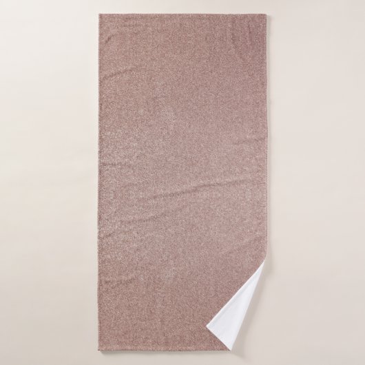 Roos Gouden Glitter Metallic  Girly Sparkly Badhanddoek (Badhanddoek)