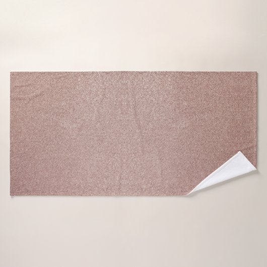 Roos Gouden Glitter Metallic  Girly Sparkly Badhanddoek (Badhanddoek)