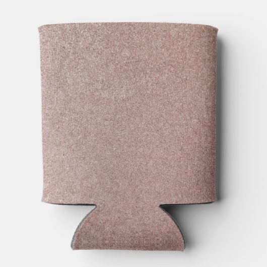 Roos Gouden Glitter Metallic Girly Sparkly Blikjeskoeler (Achterkant)