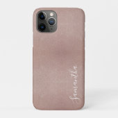 Roos Gouden Glitter Metallic  Girly Sparkly Case-Mate iPhone Case (Achterkant)