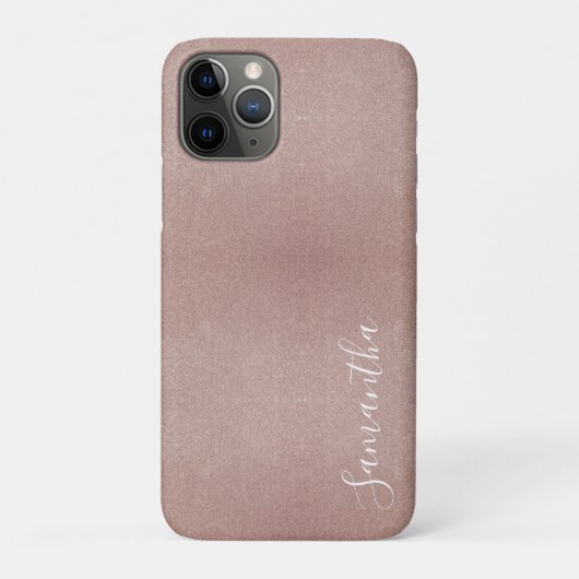 Roos Gouden Glitter Metallic  Girly Sparkly Case-Mate iPhone Case (Achterkant)