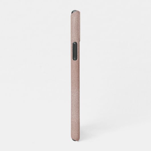 Roos Gouden Glitter Metallic  Girly Sparkly iPhone Hoesje (Rechterkant)