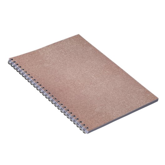Roos Gouden Glitter Metallic  Girly Sparkly Notitieboek (Rechterzijde)