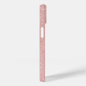 Roos gouden glitter monogram | Girly Modern Sparkl Case-Mate iPhone Case (Achterkant / Rechts)