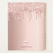Roos gouden glitter motivatie offerte planner (Achterkant)