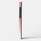 Roos gouden glitter ombre zwart script naam Case-Mate iPhone case (Achterkant / Links)