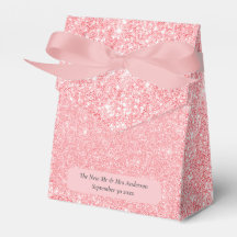 Roos gouden glitter Pas getrouwd bruiloft dank u