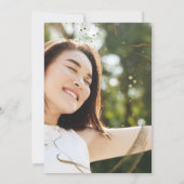 roos gouden glitter zoet 16 uitnodiging (Achterkant)