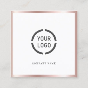 Roos gouden grens douane bedrijf logo vierkante visitekaartje