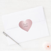 Roos Gouden Hand Script Elegante Sjabloon Modern Hart Sticker (Envelop)