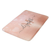 Roos gouden harten badmat (Gekanteld)