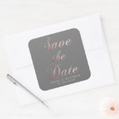 Roos gouden kalligrafie | De Sticker Datum opslaan (Envelop)