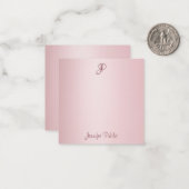 Roos Gouden Kalligrafie Script Monogram Sjabloon (Voorkant / Achterkant in situ)