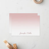 Roos Gouden Kalligrafie Script Naam Sjabloon Elega (Voorkant / Achterkant in situ)