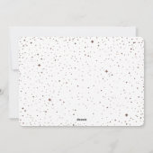 Roos gouden kerststerren feestdagenkaart (Achterkant)