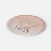 Roos gouden kroonzoet 16 papier Bord (Gekanteld)