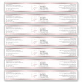 Roos gouden Logo 4 oz cosmetische pot waterdicht l Sticker (Voorkant)