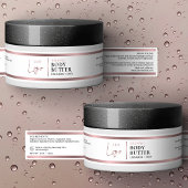 Roos gouden Logo 4 oz cosmetische pot waterdicht l Sticker