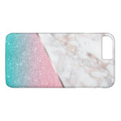 Roos-gouden marmer & sprankelende glitter Case-Mate iPhone case (Achterkant (Horizontaal))