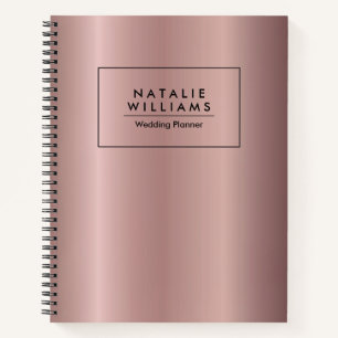 Roos Gouden Metallic Folie Notitieboek