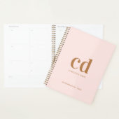 Roos gouden monogram initialen Elegant 2026 Planner (Display)