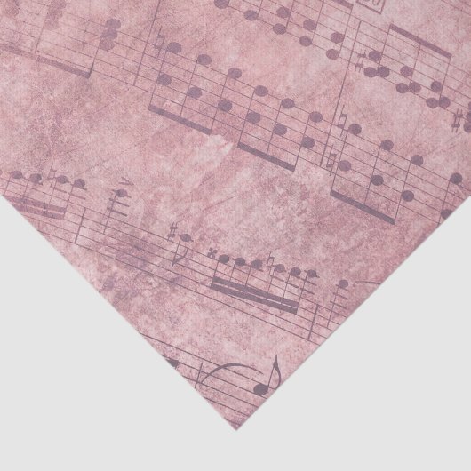  roos gouden muziekblad tissuepapier (Detail)