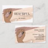 roos gouden nagellak visitekaartje (Voorkant / Achterkant)