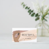 roos gouden nagellak visitekaartje (Staand voorkant)