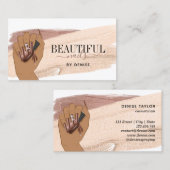 roos gouden nagellak visitekaartje (Voorkant / Achterkant)