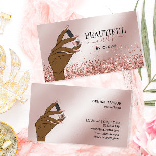 roos gouden nagellak visitekaartje