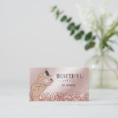 roos gouden nagellak visitekaartje (Staand voorkant)