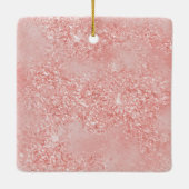 Roos Gouden Roze Eenhoorn Sparkle Keramisch Ornament (Achterkant)