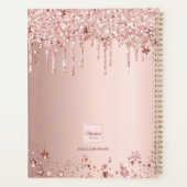 Roos gouden roze sterren 2025 planner (Achterkant)