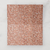 Roos gouden satijnen boog - (Binnenkant ongevouwen)