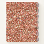 Roos gouden satijnen boog - Planner Notitieboek (Achterkant)