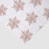 Roos Gouden Sneeuwvlok Kerstbomen Tissuepapier (Detail)