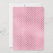 Roos Gouden Sparkle Zeemeermin Baby shower Uitnodi Kaart (Achterkant)