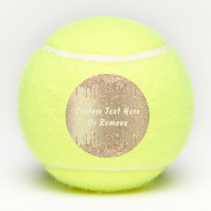 Roos Gouden Sparkly Tennisballen met aangepaste te